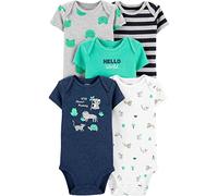 Carter's 5 Pk Short Sleeve Bodysuits -Wild About Mommy, 18 Months