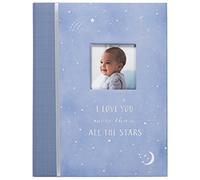 Carter's B2-16232 Blue All The Stars Gender Neutral Baby Memory Book for Newborns, 60 Pages