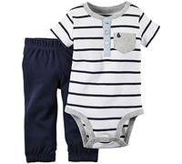 Carter's Baby-Boys 2 Piece Set 121g446, Green Stripe, 24 Months