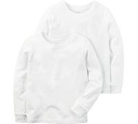 Carter's Baby Boys 2pk boy LS tee white 4-5