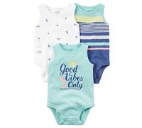 Carter's Baby Boys' 3-Pack Tank Bodysuits - Blue -