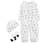 Carter's Baby Boys 3-Pc. Hat, Coverall & Socks Set 9 Months