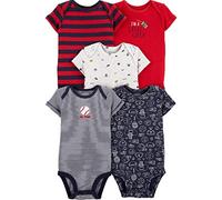 Carter's Baby Boys 5 Pack Bodysuit Set, Baseball, 3 Months