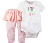 Carters Baby Clothing Outfit Girls Easter Somebunny Bodysuit & Tutu Pant Set Pink - Pink -