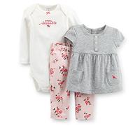 Carter's Baby-Girl 'Simply Adorable' 3-Piece Pant Set (6 Months)