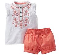 Carter's Baby Girls' 2 Piece Shorts Set (Baby) - Orange -