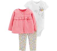 Carters Baby Girls 3-pc. Hi Unicorn Layette Set 12 Months Pink/White/Yellow