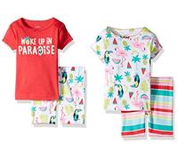 Carter's Baby Girls' 4 Pc Cotton 331g238, Pink, 6M