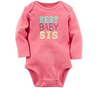 Carter's Baby Girls Best Baby Sis Bodysuit Pink 18M Pink