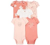 Carter's baby-girls Multi-pk Bodysuits (Pink/White Love 24 Months)