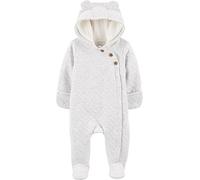 Carter's Baby Girls' Newborn-9M Hooded Quilted Pram Sleep & Play