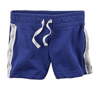 Carters Baby Girls Sparkle Side Stripe French Terry Shorts, Blue, 24 Month