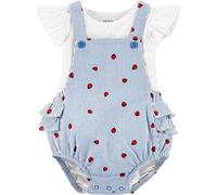 Carter's Baby Girls Sunsuit Coverall Set - White - 3 Months