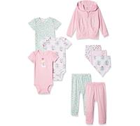 Carter's baby-girls126H2909-piece Basic Gift Set Long Sleeve T-Shirt Set - Pink - 6 Months