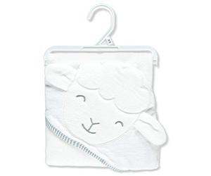 Carter's Baby Lamb Hooded Towel White
