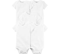 Carter's Baby White 5-Pack Short Sleeve Bodysuits 3 Months