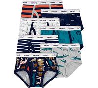 Carter's Boy's 7-Pack Weekday Stretch Cotton Briefs (Safari, 10-12)