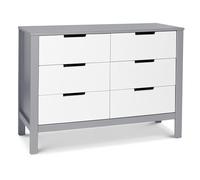 Carter's by DaVinci Colby 6-Drawer Dresser in Grey and White