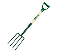 CARTERS - GFSEPY - Solid Forged Garden Fork c/w Ash Handle & Green Ergo PYD - Garden Fork - Solid Forged Construction - Ergonomic PYD Handle for Comfortable Grip - Gardening Tools, Forks for Gardening