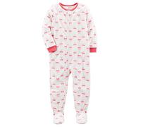 Carter's Girls' 2T-4T One Piece Heart Fleece PJs 3T
