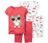 Carter's Girls' 4 Pc Cotton 371g037 - red - 8