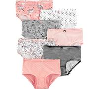 Carter's Girls' Little 7-Pack Underwear, Multicolor, 8 Years