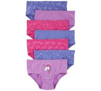 Carter's Girls' Little 7-Pack Underwear, Purple/Blue/Pink Unicorn, 6 Years