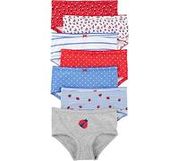 Carter's Girls' Little 7-Pack Underwear, Red, 8 Years