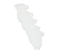 Carters Unisex Baby 5-Pack Short Sleeve Original Bodysuits, White, 12M