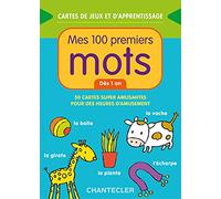 Cartes de jeux et d'apprentissage - Mes 100 premiers mots (dès 1 an): 50 Cartes super amusantes pour des heures d’amusement