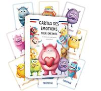 Cartes éducatives émotionnelles Pour Enfants - Jeu de gestion émotionnelle, 32 cartes illustrées Pour développer l'empathie, gérer colère et stress, Pour la maternelle et le primaire
