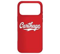 Carthage College Classic Athletic Script Throwback Vintage Case for iPhone 17 Pro Max