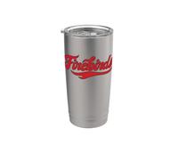 Carthage College Firebirds Classic Athletic Script Throwback Stainless Steel Insulated Tumbler
