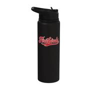 Carthage College Firebirds Classic Athletic Script Throwback Stainless Steel Insulated Water Bottle