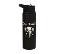 Carthage War Elephant Ancient Carthaginian Punic Wars Stainless Steel Insulated Water Bottle