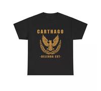 Carthago Delenda Est t Shirt Carthage Must Be Destroyed Unisex Heavy Cotton Tee Black