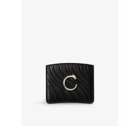 Cartier Black Panthère De Leather Card Holder 1 Size