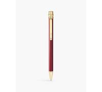 Cartier Burgundy Santos De Small Lacquered Metal Ballpoint Pen 1 Size