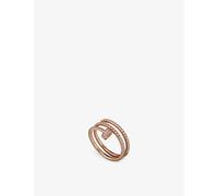 Cartier Cartier Juste Un Clou 18ct Rose-Gold and Diamond-Paved Double Ring 51mm