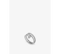 Cartier Cartier Juste Un Clou 18ct White-Gold Diamond-Paved Double Ring 51mm