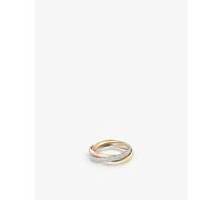 Cartier Cartier Trinity Small 18ct White, Rose, Yellow-Gold and 0.46ct Brilliant-Cut Diamond Ring Multicolour 53mm