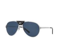 Cartier Man Sunglass CT0034S - Frame color: Silver, Lens color: Blue