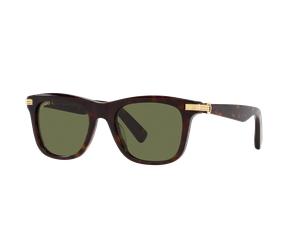 Cartier Man Sunglass CT0396S - Frame color: Tortoise, Lens color: Green