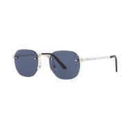 Cartier Man Sunglass CT0459S - Frame color: Silver, Lens color: Blue