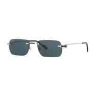 Cartier Man Sunglass CT0498S - Frame color: Silver, Lens color: Blue
