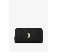 Cartier Mens C De Cartier International Zipped Leather Wallet Black 1 Size