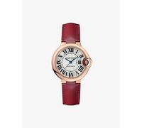Cartier Mens Rose Gold Crwgbb0037 Ballon Bleu De 18ct Rose-gold and Leather Self-winding Mechanical Watch 32mm