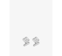 Cartier Mens Santos De Cartier Palladium-Plated Sterling Silver Cufflinks Silver 1Size