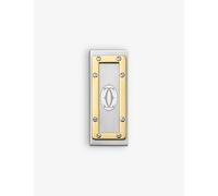 Cartier Mens Santos De Cartier Stainless-Steel Money Clip Grey And Gold 1 Size