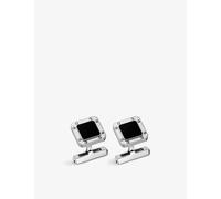 Cartier Mens Santos De Cartier Sterling-Silver Cufflinks Silver And Black 1 Size